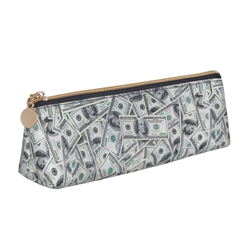 ADAhgu Lustiges Federmäppchen mit Dollar-Gelddruck, vielseitig einsetzbar, leicht, mit Reißverschluss, Stiftaufbewahrung, Schule, Studenten von ADAhgu