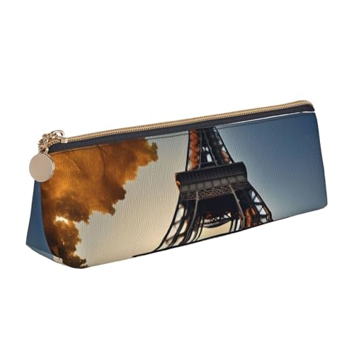 ADAhgu Schönes Federmäppchen mit Eiffelturm-Motiv, vielseitig einsetzbar, leicht, mit Reißverschluss, Stifteaufbewahrung, Schule, Studenten von ADAhgu