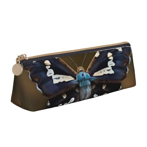 ADAhgu Schönes Federmäppchen mit Mottenflügel-Aufdruck, vielseitig einsetzbar, leicht, mit Reißverschluss, Stiftaufbewahrung, Schule, Studenten von ADAhgu