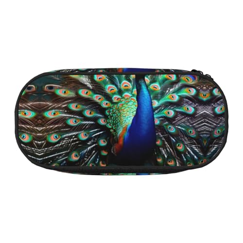 ADAhgu Schönes Federmäppchen mit Pfauen-Aufdruck, für Schule, Studenten, Reisen, Büro, Schreibwaren, Make-up-Organizer, Schwarz , Einheitsgröße, Taschen-Organizer ADAhgu Schönes Federmäppchen mit Pfauen-Aufdruck, für Schule, Studenten, Reisen, Büro, Schreibwaren, Make-up-Organizer, Schwarz , Einheitsgröße, Taschen-Organizer von ADAhgu