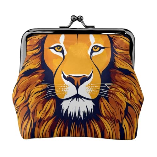 Coole Geldbörse mit Löwen-Druck, vielseitige Münzbörse, exquisite Mini-Geldbörse, niedlicher Kleingeldbeutel für jeden Anlass von ADAhgu