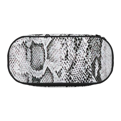 Federmäppchen mit Schlangenhaut-Motiv, Schwarz und Weiß, für Schule, Studenten, Reisen, Büro, Schreibwaren, Make-up, Organizer, Schwarz , Einheitsgröße, Taschen-Organizer Federmäppchen mit Schlangenhaut-Motiv, Schwarz und Weiß, für Schule, Studenten, Reisen, Büro, Schreibwaren, Make-up, Organizer, Schwarz , Einheitsgröße, Taschen-Organizer von ADAhgu