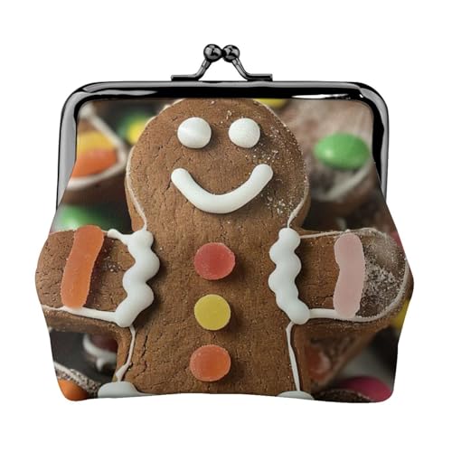 Vielseitige Münzbörse mit Lebkuchenmann-Motiv, exquisite Mini-Geldbörse, niedlicher Kleingeldbeutel für jeden Anlass von ADAhgu