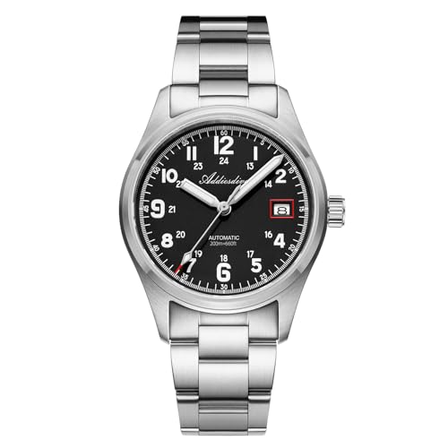 ADDIESDIVE Automatikuhr Herren NH35A Edelstahluhr 200m wasserdicht analoge Uhr Saphirglas BGW9 Leuchtend Mit Edelstahlarmband AD2070 von ADDIESDIVE