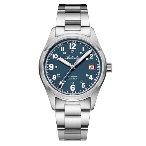 ADDIESDIVE Automatikuhr Herren NH35A Edelstahluhr 200m wasserdicht analoge Uhr Saphirglas BGW9 Leuchtend Mit Edelstahlarmband AD2070 von ADDIESDIVE