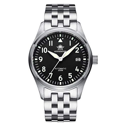 ADDIESDIVE herrenuhr markenuhr Flieger NH35A Automatische Uhr H2 von ADDIESDIVE