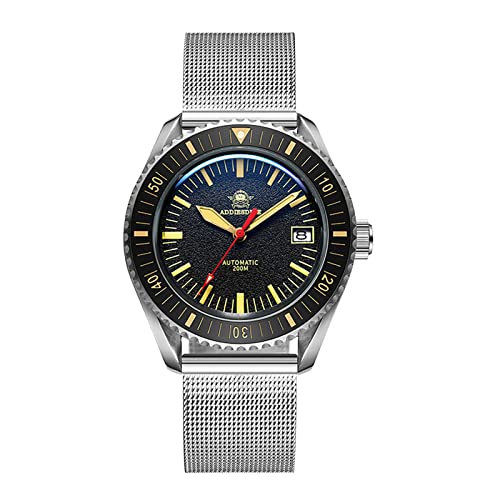 ADDIESDIVE Herren-Automatikuhr Analog Wasserdicht Armbanduhr Saphirglas Edelstahl Keramik Uhren für Männer von ADDIESDIVE