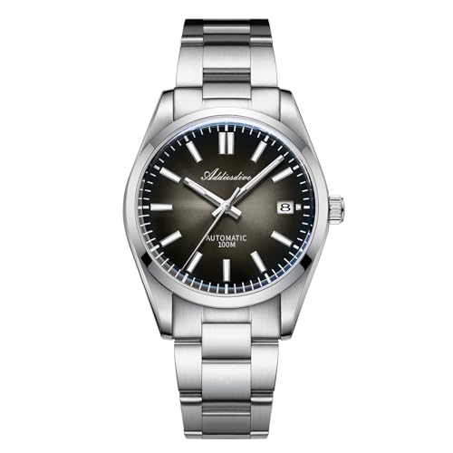 ADDIESDIVE Luxus automatikuhr Herren Blasenspiegel-Saphirglas NH35A Leuchtend 100 m wasserdicht analoge Uhr Mit Edelstahlarmband AD2071 von ADDIESDIVE