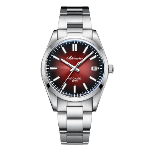 ADDIESDIVE Luxus automatikuhr Herren Blasenspiegel-Saphirglas NH35A Leuchtend 100 m wasserdicht analoge Uhr Mit Edelstahlarmband AD2071 von ADDIESDIVE