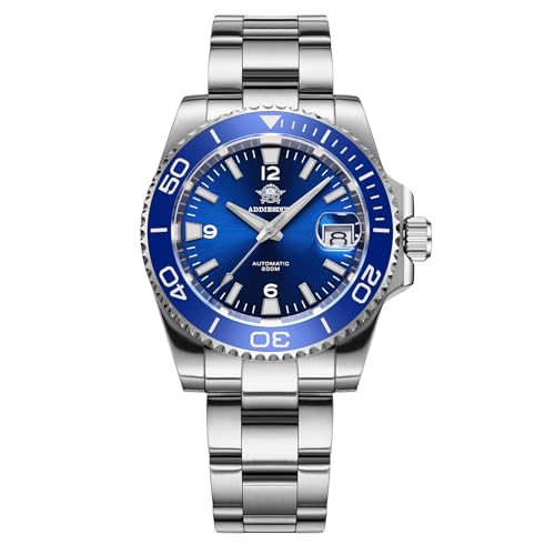 ADDIESDIVE taucheruhr Herren automatik 200m NH35A automatik herrenuhr BGW9 Super Leuchtend Keramiklünette analoge Uhr Herren AD2085 von ADDIESDIVE