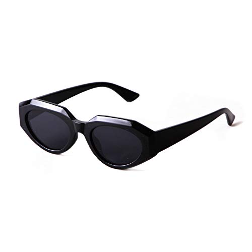 ADEWU Mode Katzenauge Sonnenbrille Vintage Chunky irregulär Brillen mit UV Schutz für Damen Herren von ADEWU