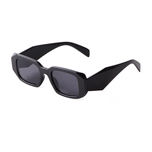 ADEWU Vintage Rechteckige Sonnenbrille für Damen 90er Retro Fashion Square Sonnenbrille von ADEWU