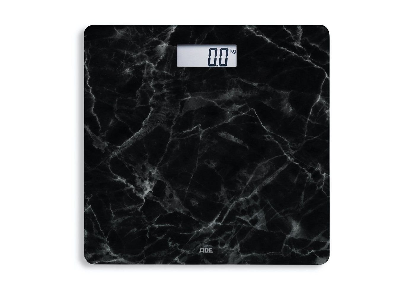 ADE Personenwaage Digitale Körperwaage mit großem Display, Wiegefläche aus Sicherheitsglas, auffällige Marmoroptik, bis 180kg ADE Personenwaage Digitale Körperwaage mit großem Display, Wiegefläche aus Sicherheitsglas, auffällige Marmoroptik, bis 180kg von ADE