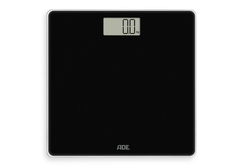 ADE Personenwaage Digitale Körperwaage mit großem LED Display, Wiegefläche aus gehärtetem Sicherheitsglas mit Tragkraft bis 180kg von ADE