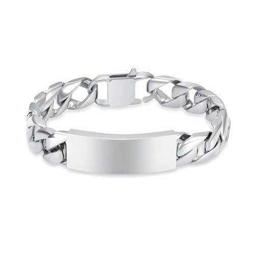 ADENLA Einäscherung Armband für Asche Urne Armband für Asche für Menschen Haustier Edelstahl Andenken Denkmal für Schmuck für Männer Frauen-Stahl-18CM von ADENLA
