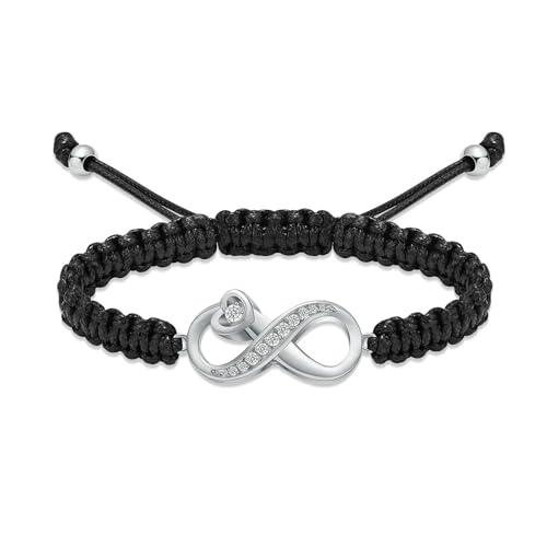 ADENLA Urne Armband für Asche Einäscherung Schmuck Kristall Edelstahl Memorial Liebe Andenken Armband für Männer Frauen-Stahl von ADENLA