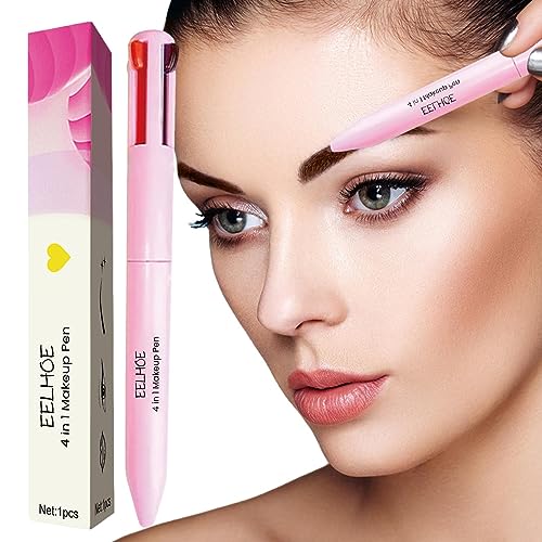 4-in-1-Augenbrauenstift | Wischfreier Make-up-Definitionsstift | Working Shopping Stage Performance Make-up-Stift zum Auskleiden von Augen, Augenbrauen, Lippen und zum Hervorheben des Gesichts Adern von ADERN