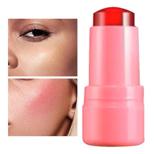 ADERN Jelly Blush Stick Tint,Fruchtgelee-Lippenstift | 5g Jelly Fruit Lippenbalsam,Natürlicher, getönter Wangen-Lipgloss, guter Farb-Lidschatten für Party-Make-up von ADERN