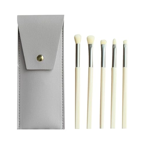 ADERN Make-up-Pinsel Lidschatten, Augenpinsel für Make-up - 5-teiliges ultraweiches Lidschattenpinsel-Set - Mischpinsel mit Etui, Augen-Make-up-Pinsel und Werkzeug zum Verblenden oder Concealer von ADERN