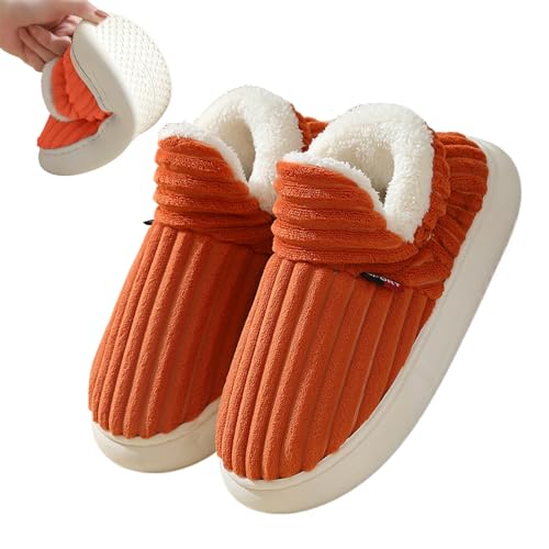 Baumwollhausschuhe | Hausschuhe Scuff Slides Anti-Rutsch-Hausschuhe - Bequeme Indoor-Outdoor-Scuff-Slides, Slip-On-Winter-Fuzzy-Hausschuhe für Männer und Frauen Adern von ADERN