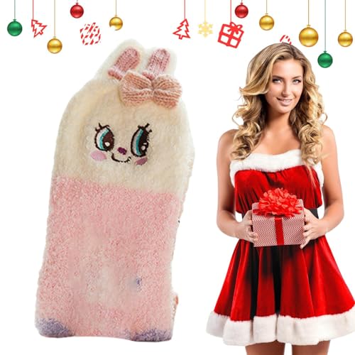 Süße Fuzzy-Socken - Kuschelig warme Fuzzy-Socken - Bequeme Socken für Frauen, Teenager-Mädchen, lustige Socken für Frauen, Plüschsocken für Weihnachten Adern von ADERN
