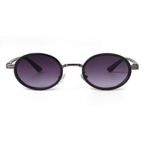 ADEWU Retro Sonnenbrille Damen Oval Vintage Kleine Brille Schmal Vollrand Metall Mode Trendy mit UV Schutz ADEWU Retro Sonnenbrille Damen Oval Vintage Kleine Brille Schmal Vollrand Metall Mode Trendy mit UV Schutz von ADEWU