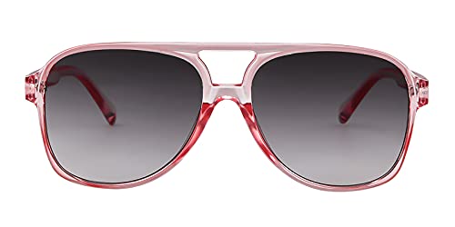 ADEWU Retro Vintage Sonnenbrille für Frauen Männer Pilotenbrille Große Rahmen Klassische 70er Sonnenbrille von ADEWU