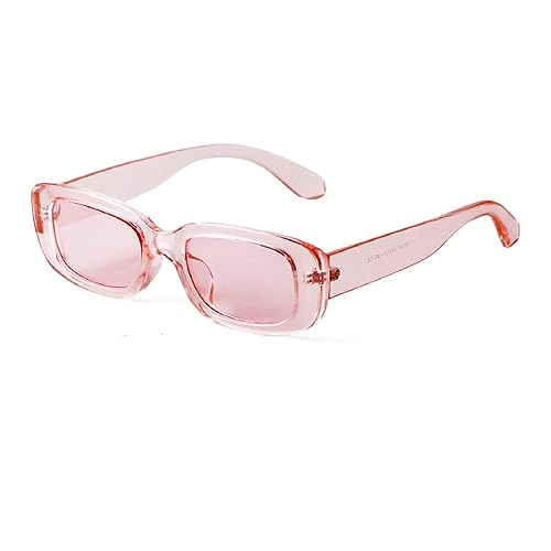ADEWU Schmale Sonnenbrille Damen Herren Rechteckig 90er Retro Brille UV Schutz Sunglasses Vintage Mode von ADEWU
