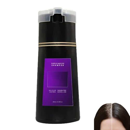 Nova Hair Instant Dye Shampoo, Nova Hair Dye Shampoo, Nova Hair Shampoo, Trynova Hair Dye Shampoo for Men & Women (Purple) von ADFUGE