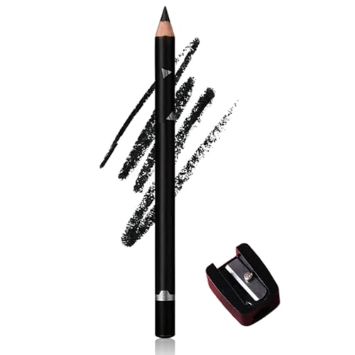 Systemous 24 Hr Waterproof Eyeliner Duo Sharpenable Eye Pencil, Systemous Eyeliner,2 in 1 𝐄𝐲𝐞𝐥𝐢𝐧𝐞𝐫 and Eyebrow Pencil, No Smudging, Fading, Smooth and Easy to Color (01#Black) von ADFUGE
