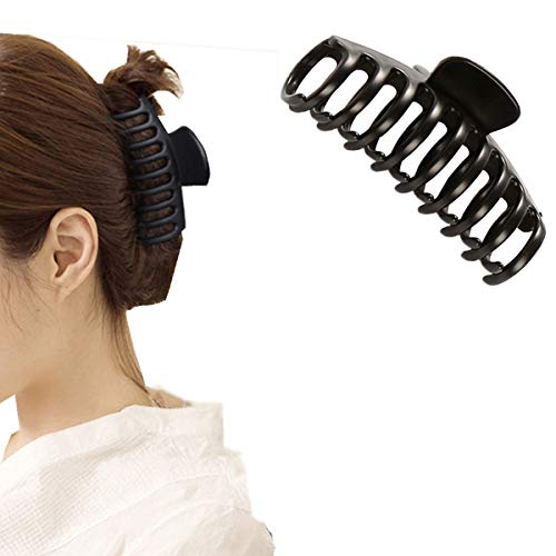 1 x einfarbige Haarklammer, große Haarspange, Krabbe, Haarklammer, Bade-Clip, Pferdeschwanz-Clip für Damen und Mädchen, Haar-Accessoires, Geschenk (E) von ADIASEN