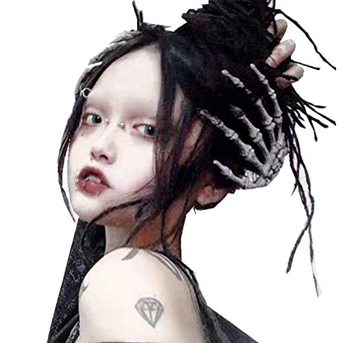 ADIASEN Haarspange mit Totenkopf-Motiv, für Damen, 2 Stück von ADIASEN