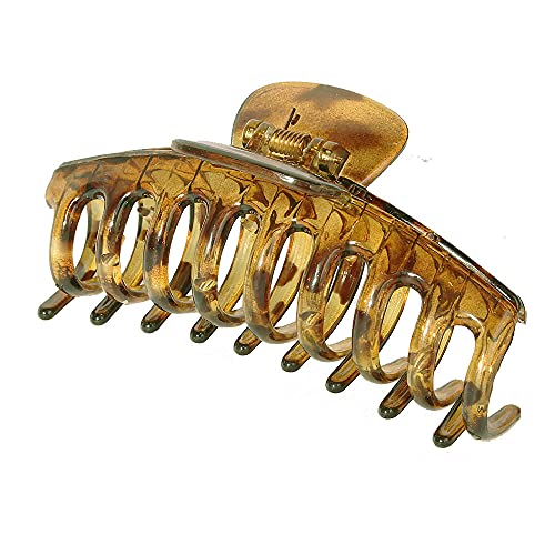 Haarklammern für dickes Haar – 1 Stück 10,9 cm rutschfeste Jumbo-Haarspangen aus Kunststoff, starker Halt, große Haarspangen, französisches Design, Haarstyling-Zubehör für Frauen und Mädchen (A) von ADIASEN