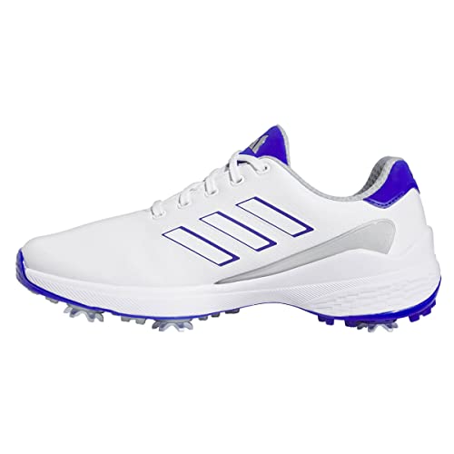 adidas Golf Herren LG23 -Traxion Golfschuhe - Weiß/Blau/Silber - UK 11 von adidas