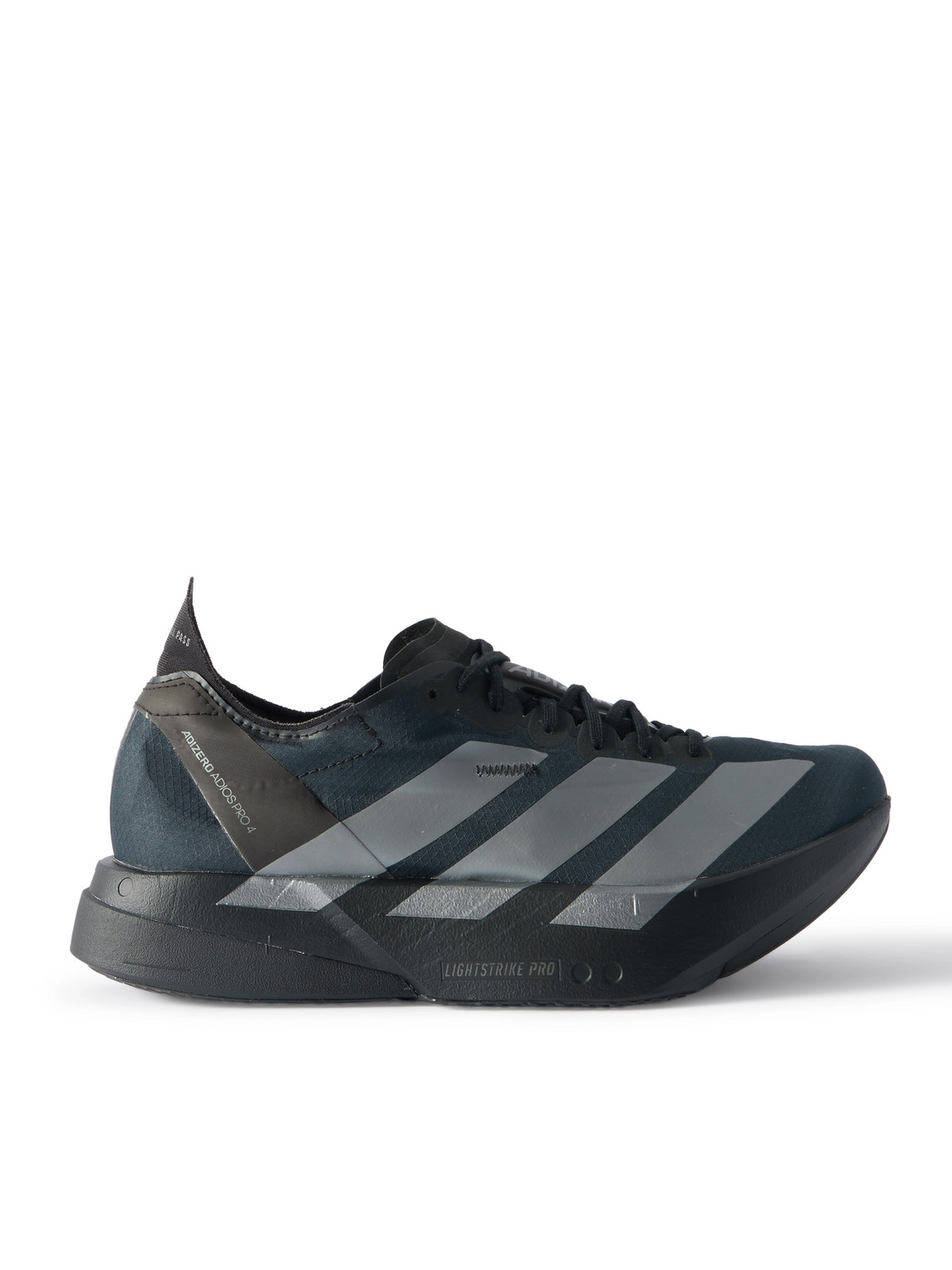 ADIDAS RUNNING - Adizero Adios Pro 4 Rubber-Trimmed Ripstop Running Sneakers - Men - Black - UK 6.5 ADIDAS RUNNING - Adizero Adios Pro 4 Rubber-Trimmed Ripstop Running Sneakers - Men - Black - UK 6.5 von ADIDAS RUNNING