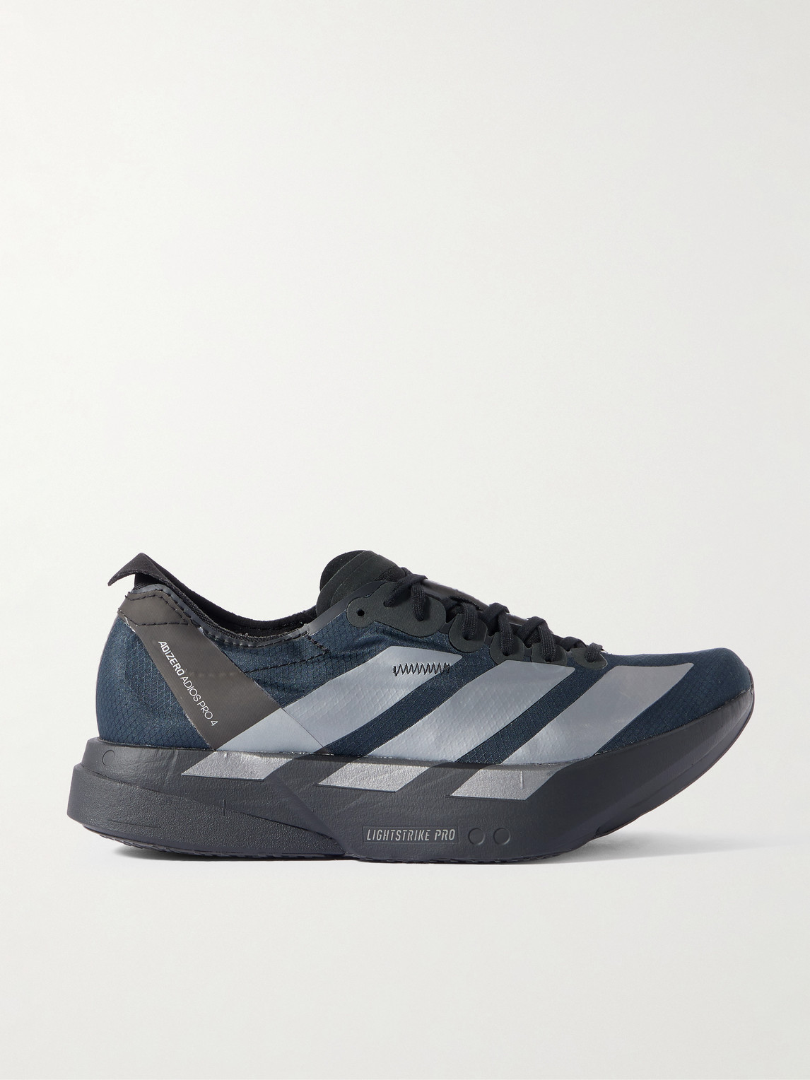 ADIDAS RUNNING - Adizero Adios Pro 4 Rubber-Trimmed Ripstop Running Sneakers - Men - Black - UK 8 von ADIDAS RUNNING