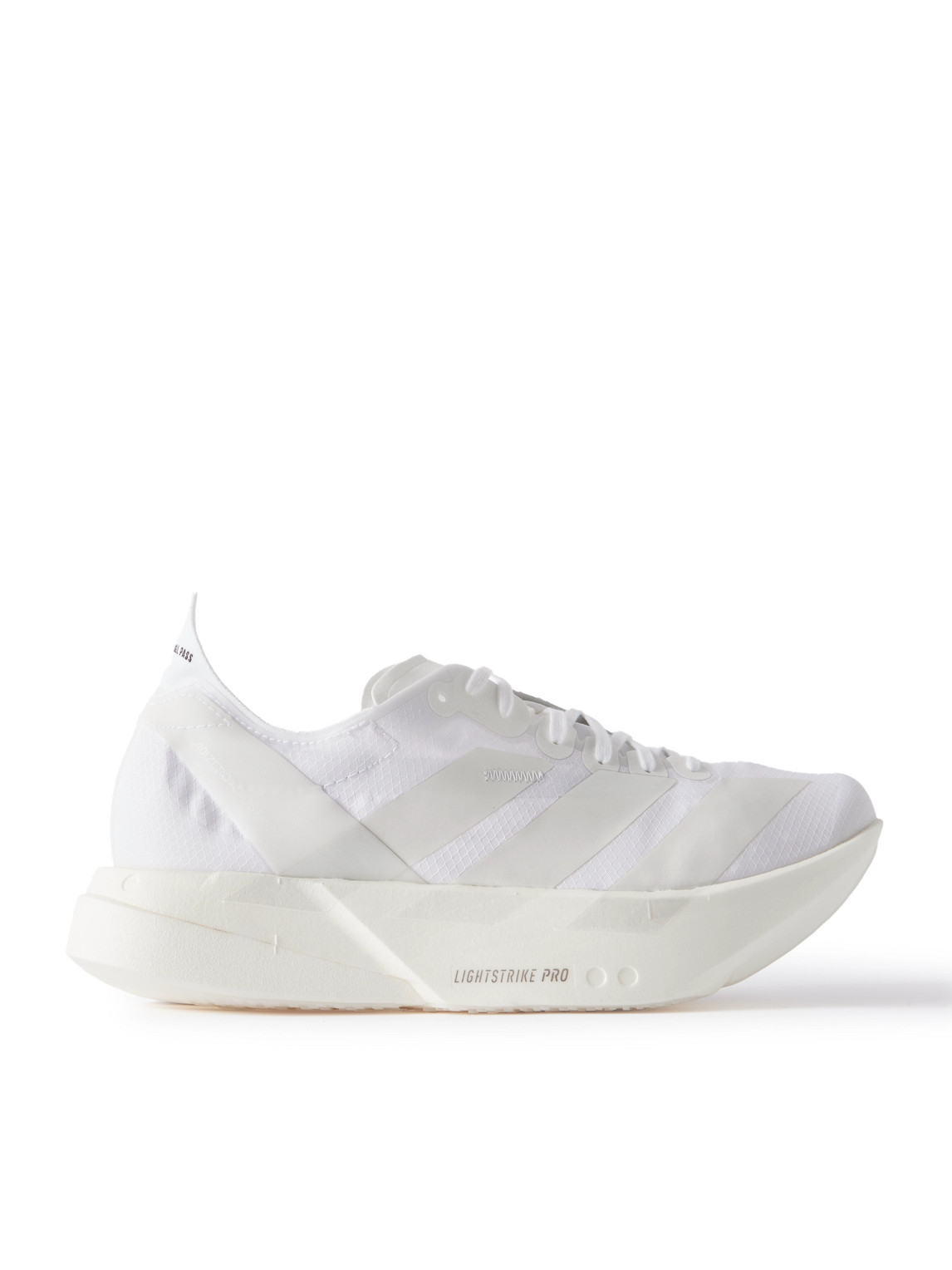 ADIDAS RUNNING - Adizero Adios Pro 4 Rubber-Trimmed Ripstop Running Sneakers - Men - White - UK 10.5 ADIDAS RUNNING - Adizero Adios Pro 4 Rubber-Trimmed Ripstop Running Sneakers - Men - White - UK 10.5 von ADIDAS RUNNING