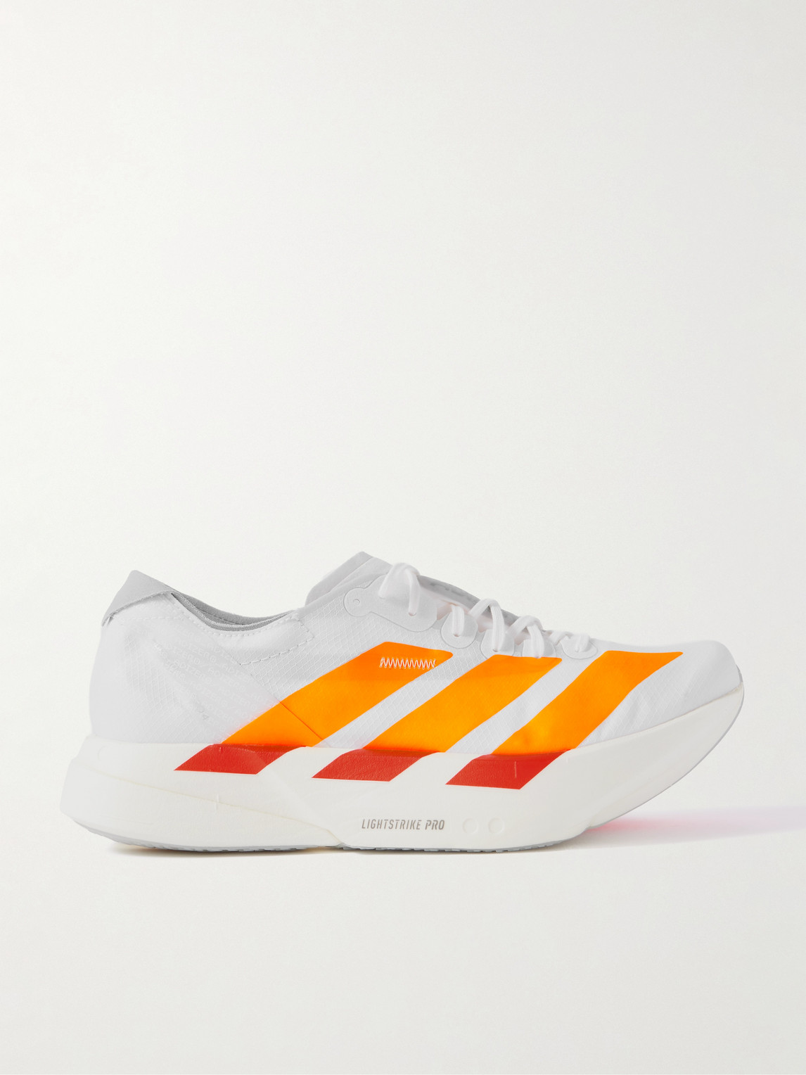 ADIDAS RUNNING - Adizero Adios Pro 4 Rubber-Trimmed Ripstop Running Sneakers - Men - White - UK 8 von ADIDAS RUNNING