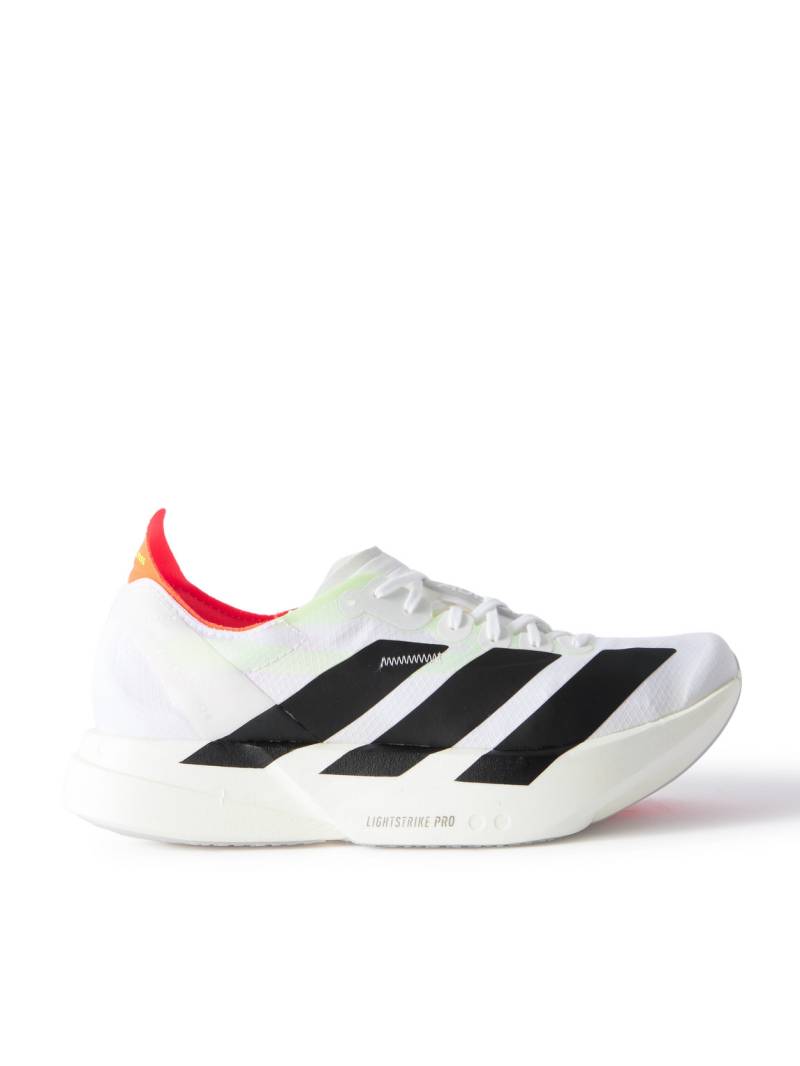 ADIDAS RUNNING - Adizero Adios Pro 4 Rubber-Trimmed Ripstop Running Sneakers - Men - White - UK 8.5 von ADIDAS RUNNING