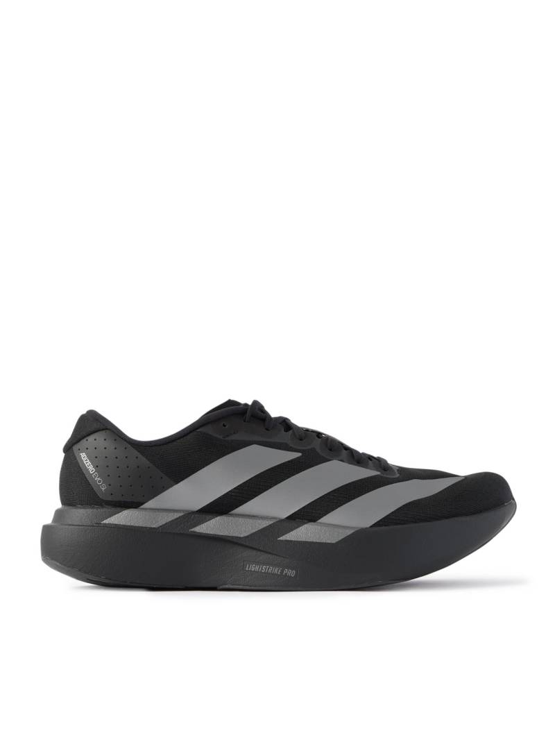 ADIDAS RUNNING - Adizero Evo SL Rubber-Trimmed Mesh Running Sneakers - Men - Black - UK 6.5 von ADIDAS RUNNING