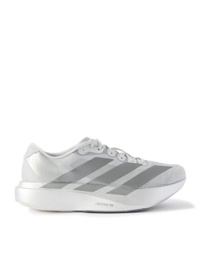 ADIDAS RUNNING - Adizero Evo SL Rubber-Trimmed Mesh Running Sneakers - Men - Gray - UK 6 von ADIDAS RUNNING