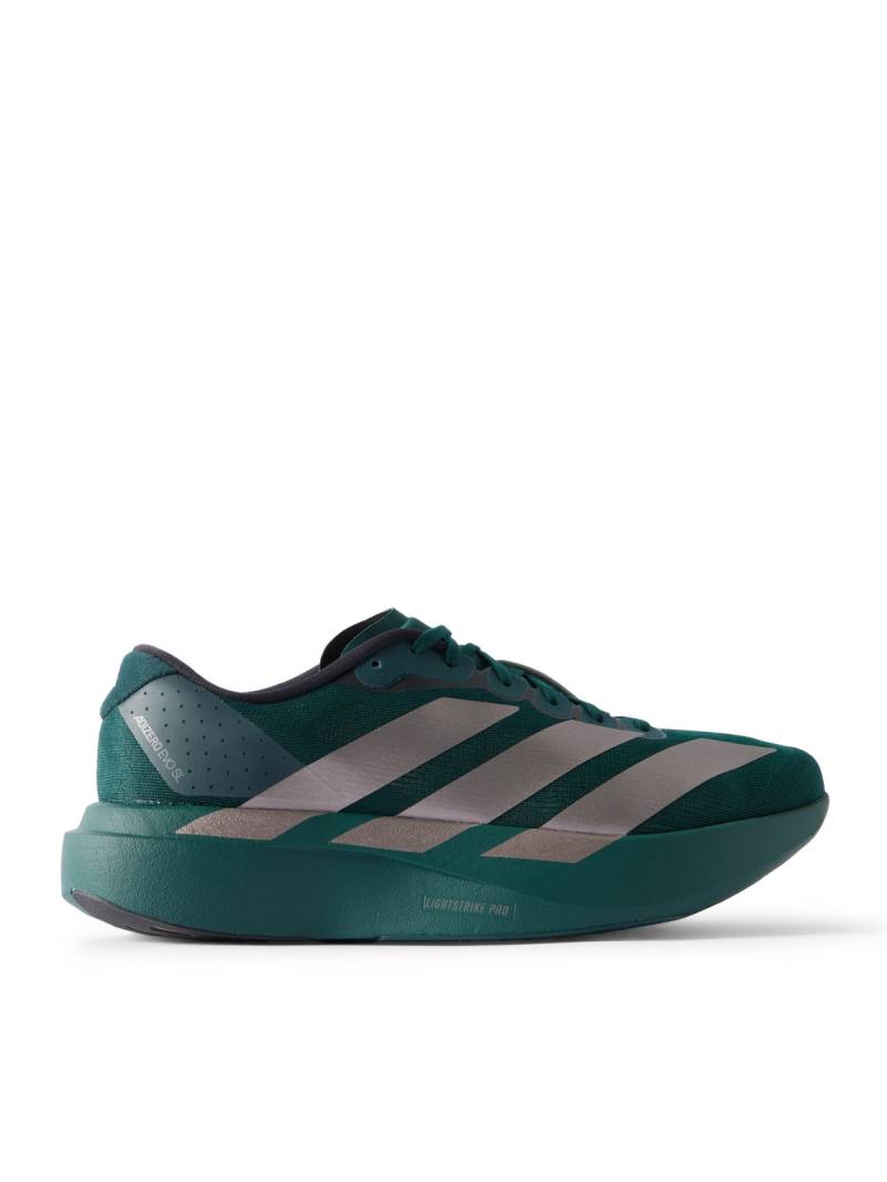 ADIDAS RUNNING - Adizero Evo SL Rubber-Trimmed Mesh Running Sneakers - Men - Green - UK 11.5 von ADIDAS RUNNING