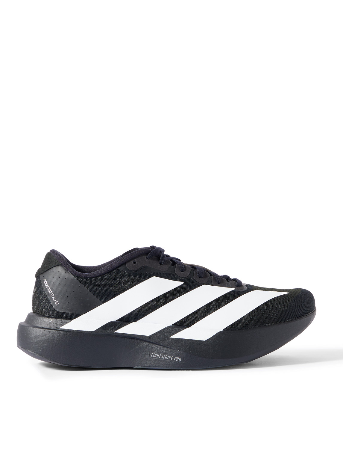 ADIDAS RUNNING - Adizero Evo SL Striped Mesh Running Sneakers - Men - Black - 10.5 von ADIDAS RUNNING