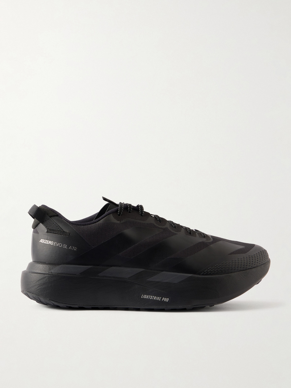 ADIDAS RUNNING - Adizero Evo SL Striped Mesh Running Sneakers - Men - Black - 11.5 von ADIDAS RUNNING
