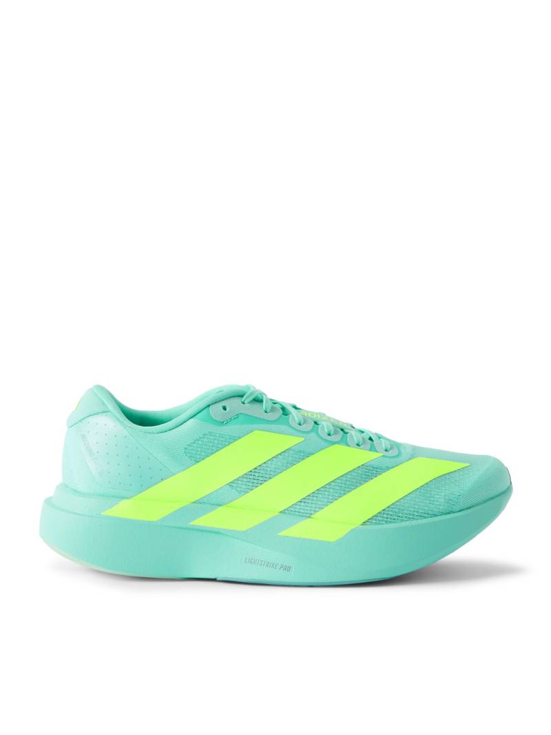 ADIDAS RUNNING - Adizero Evo SL Striped Mesh Running Sneakers - Men - Blue - UK 11 von ADIDAS RUNNING