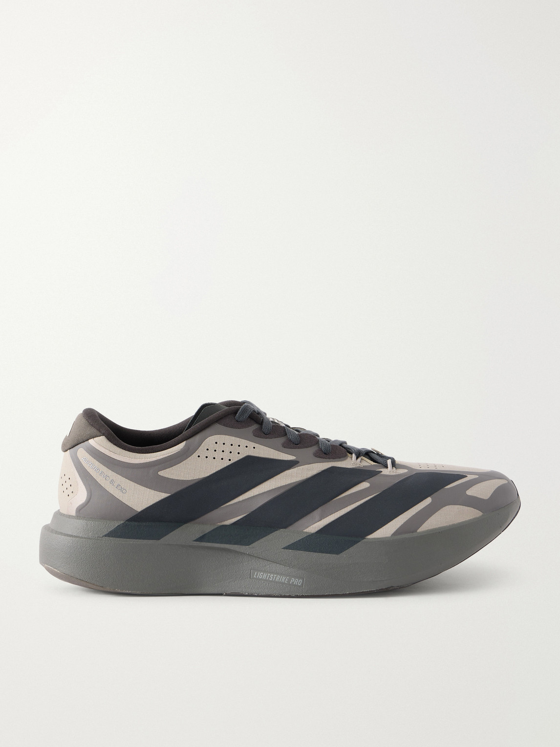 ADIDAS RUNNING - Adizero Evo SL Striped Mesh Running Sneakers - Men - Gray - 10.5 von ADIDAS RUNNING