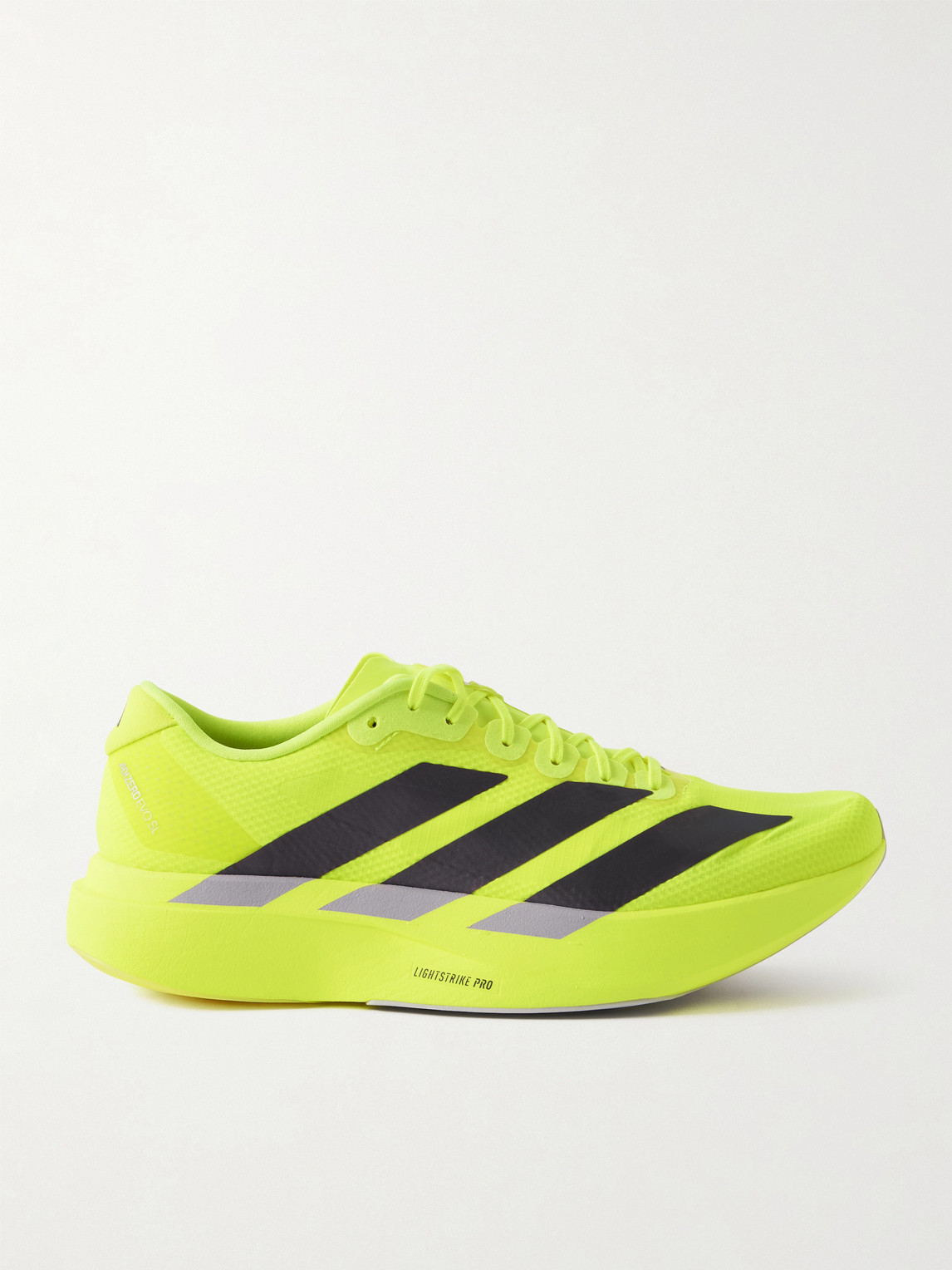 ADIDAS RUNNING - Adizero Evo SL Striped Ripstop Running Sneakers - Men - Yellow - UK 10.5 von ADIDAS RUNNING