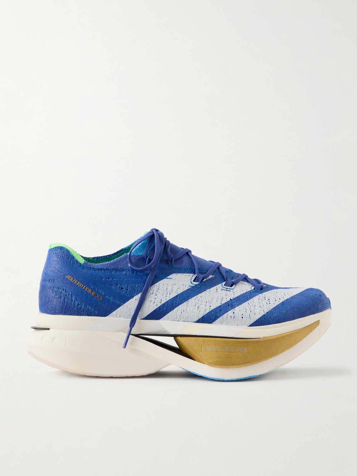 ADIDAS RUNNING - Adizero Prime X3 Striped Rubber-Trimmed STRUNG Running Sneakers - Men - Unknown - 8 von ADIDAS RUNNING