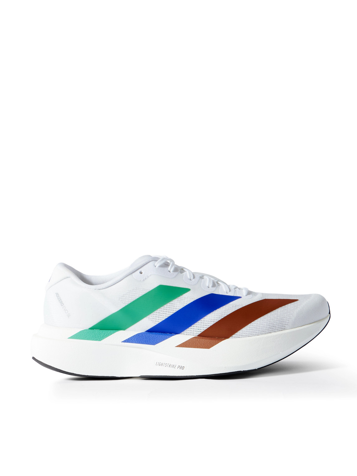 ADIDAS RUNNING - Humanrace Adizero Evo SL Rubber-Trimmed Mesh Running Sneakers - Men - White - UK 11.5 ADIDAS RUNNING - Humanrace Adizero Evo SL Rubber-Trimmed Mesh Running Sneakers - Men - White - UK 11.5 von ADIDAS RUNNING