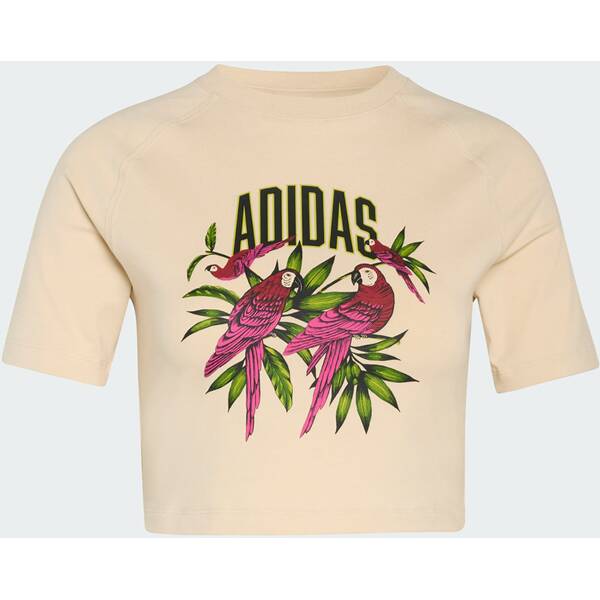 ADIDAS SPORT ADIDAS x FARM RIO GRAPHIC CROPPED T-SHIRT von ADIDAS SPORT